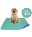 CARETEX Yıkanabilir Emici Köpek Tuvalet Eğitim Çiş Pedi 2 Li Set